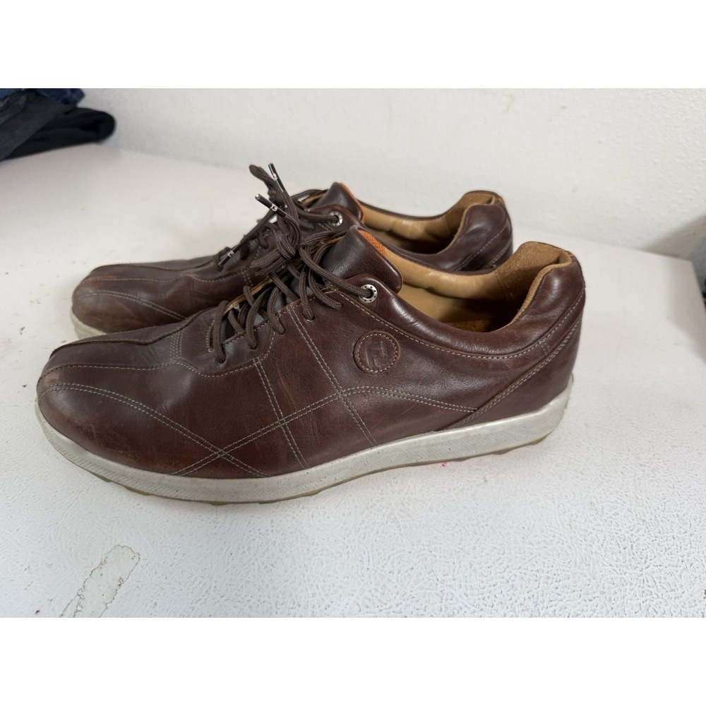 FOOTJOY VERSALUXE GOLF SHOES SPIKELESS MENS Size 13, BROWN LEATHER ~ 57253